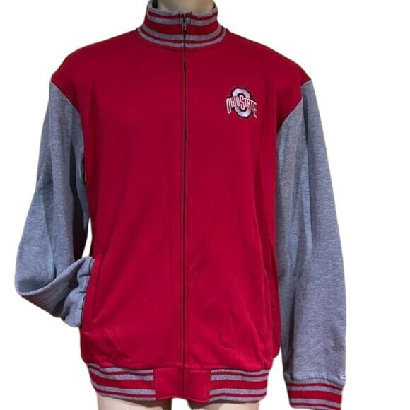 New NCAA Ohio Buckeyes Colosseum Zip Hoodie Jacket Performance Mens Large